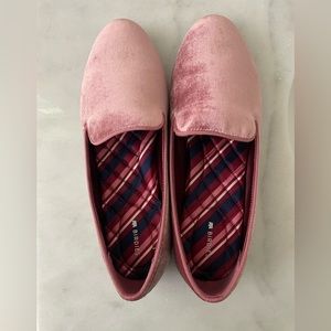 Birdies Pink Velveteen flats size 10